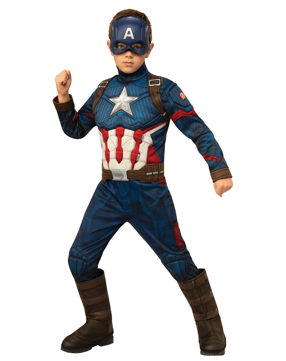 Spirit Halloween Kids Captain America Deluxe Costume - Avengers: Endgame 1 Spirit Halloween Kids Captain America Deluxe Costume - Avengers: Endgame