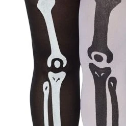 Spirit Halloween Black and White Skeleton Tights -Cheap Trick Or Treat Hub Store 01435924 c