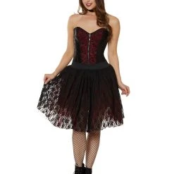 Spirit Halloween Victorian Vampire Layered Skirt -Cheap Trick Or Treat Hub Store 01436005 c