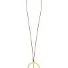 Spirit Halloween Goldtone Peace Pendant Necklace