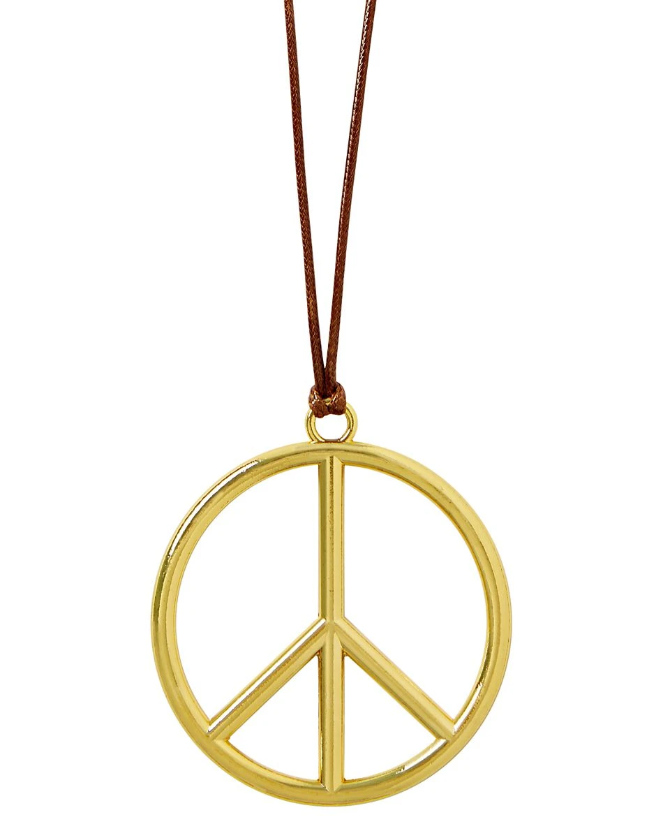 Spirit Halloween Goldtone Peace Pendant Necklace 2 Spirit Halloween Goldtone Peace Pendant Necklace - Image 2