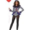 Spirit Halloween Adult Carnival Clown Bodysuit Costume