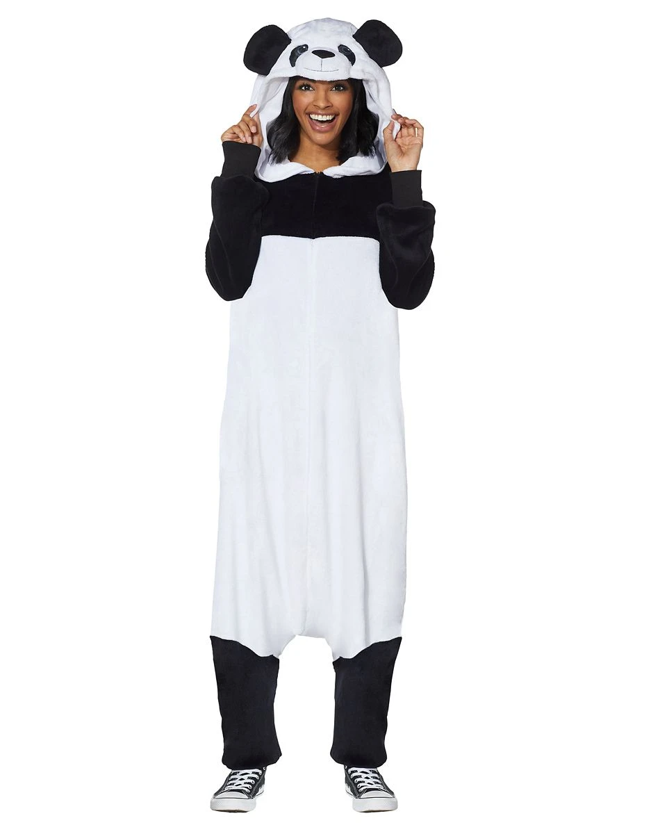 Spirit Halloween Adult Panda Union Suit 2 Spirit Halloween Adult Panda Union Suit - Image 2