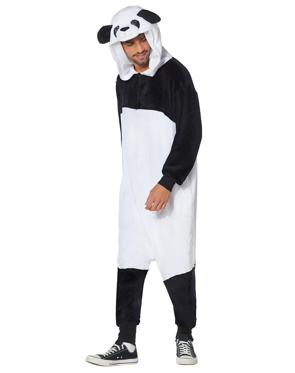 Spirit Halloween Adult Panda Union Suit 3 Spirit Halloween Adult Panda Union Suit - Image 3