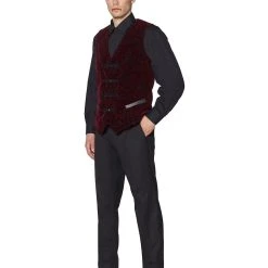 Spirit Halloween Velvet Victorian Vampire Vest -Cheap Trick Or Treat Hub Store 01437722 c