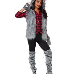 Spirit Halloween Adult Faux Fur Plus Size Wolf Vest 6 Spirit Halloween Adult Faux Fur Plus Size Wolf Vest -Cheap Trick Or Treat Hub Store 01438068 c