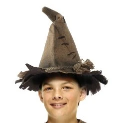Spirit Halloween Kids Scarecrow Burlap Hat