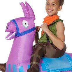 Spirit Halloween Boys Giddy Up Inflatable Costume - Fortnite -Cheap Trick Or Treat Hub Store 01442144 c