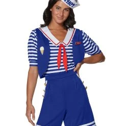 Spirit Halloween Adult Robin Scoops Ahoy Costume - Stranger Things -Cheap Trick Or Treat Hub Store 01442565 c