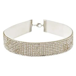 Spirit Halloween Rhinestone Choker Necklace