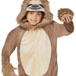 Spirit Halloween Kids Sloth One-Piece Costume -Cheap Trick Or Treat Hub Store 01445535 d