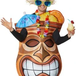 Spirit Halloween Adult Tiki Man Costume -Cheap Trick Or Treat Hub Store 01445741 c