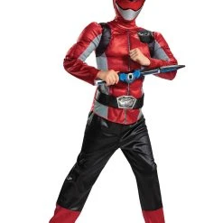 Spirit Halloween Kids Red Beast Morphers Ranger Costume - Power Rangers -Cheap Trick Or Treat Hub Store 01447366 c