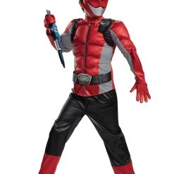 Spirit Halloween Kids Red Beast Morphers Ranger Costume - Power Rangers -Cheap Trick Or Treat Hub Store 01447366 d
