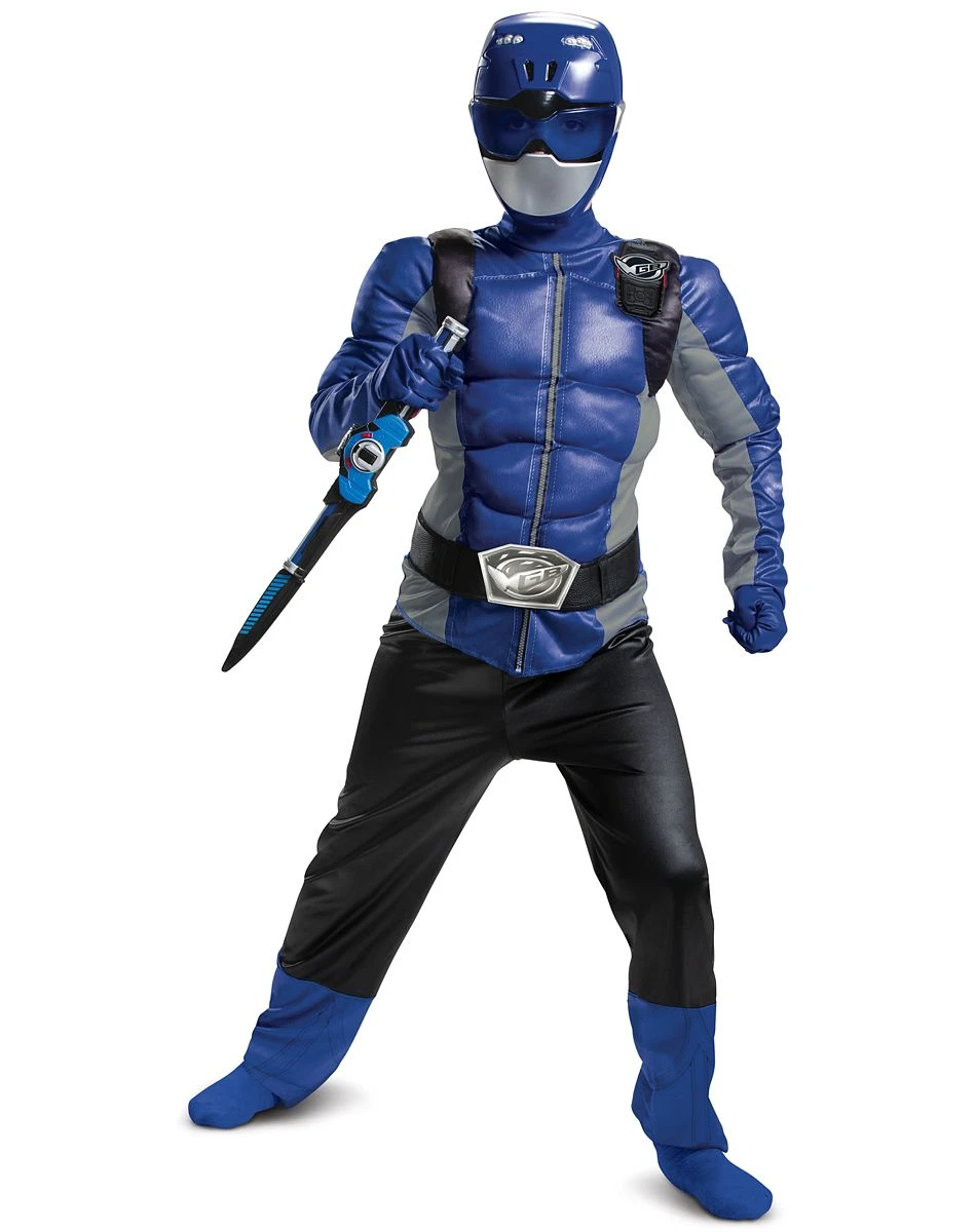 Spirit Halloween Kids Blue Beast Morphers Ranger Costume - Power Rangers 4 Spirit Halloween Kids Blue Beast Morphers Ranger Costume - Power Rangers - Image 4