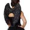 Spirit Halloween Black Fallen Angel Wings