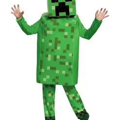 Spirit Halloween Kids Creeper Costume Deluxe - Minecraft -Cheap Trick Or Treat Hub Store 01448034 c