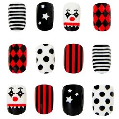 Spirit Halloween Kids Twisted Clown Press On Nails
