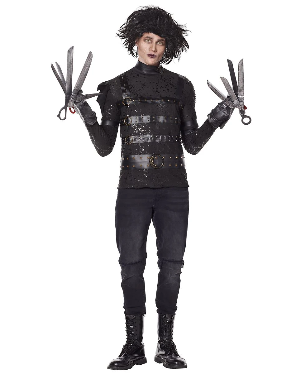 Spirit Halloween Adult Edward Scissorhands Costume 1 Spirit Halloween Adult Edward Scissorhands Costume