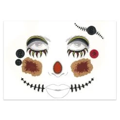 Spirit Halloween Scary Scarecrow Face Decal