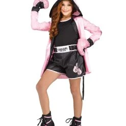 Spirit Halloween Kids Tough Girl Boxer Costume