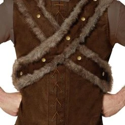 Spirit Halloween Adult Faux Fur Medieval Vest -Cheap Trick Or Treat Hub Store 01452101 c