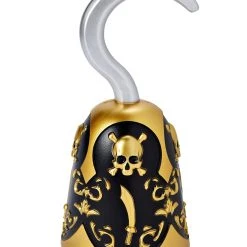Spirit Halloween Gold Skull Pirate Hook