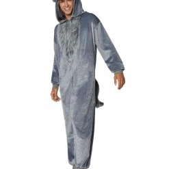 Spirit Halloween Adult Faux Fur Wolf Union Suit