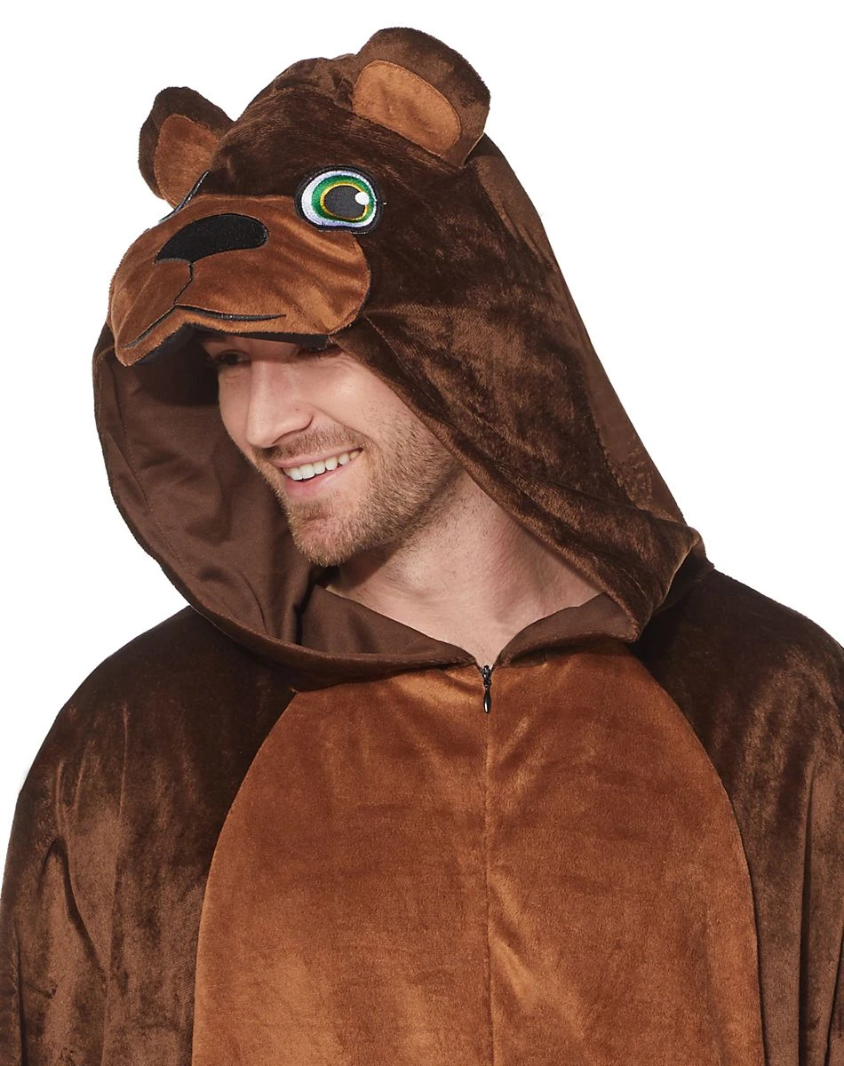 Spirit Halloween Adult Bear Union Suit 2 Spirit Halloween Adult Bear Union Suit - Image 2