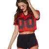 Spirit Halloween Red Cropped Jersey