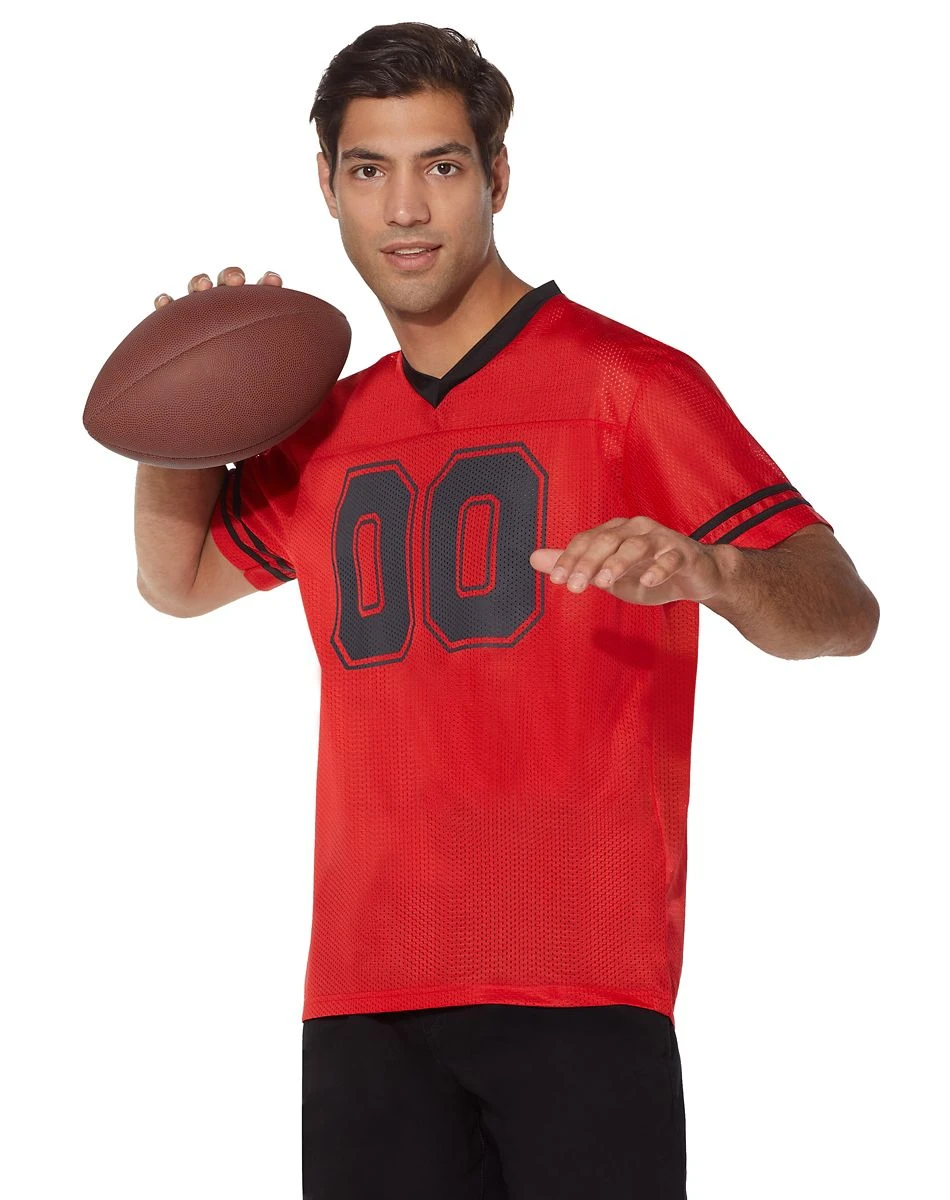 Spirit Halloween Red Football Jersey 2 Spirit Halloween Red Football Jersey - Image 2