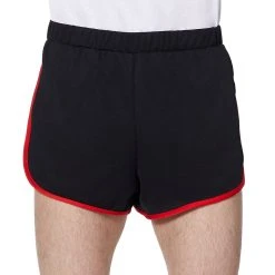 Spirit Halloween Male Black and Red Athletic Shorts