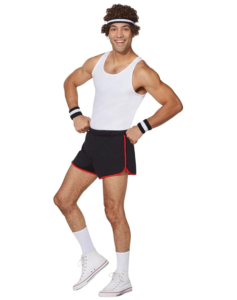 Spirit Halloween Male Black and Red Athletic Shorts 3 Spirit Halloween Male Black and Red Athletic Shorts - Image 3