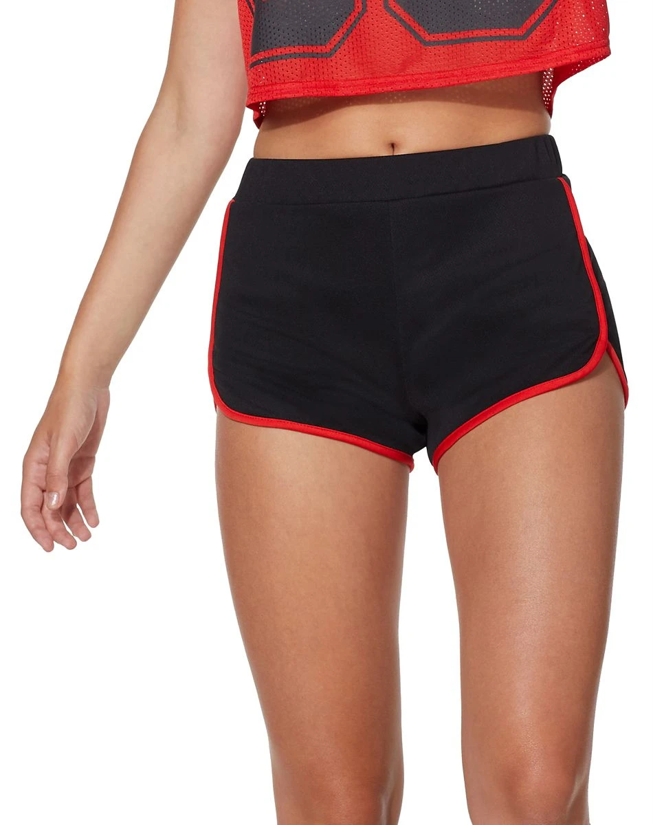 Spirit Halloween Female Red and Black Athletic Shorts 1 Spirit Halloween Female Red and Black Athletic Shorts