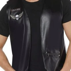 Spirit Halloween Adult Biker Vest -Cheap Trick Or Treat Hub Store 01455161 d
