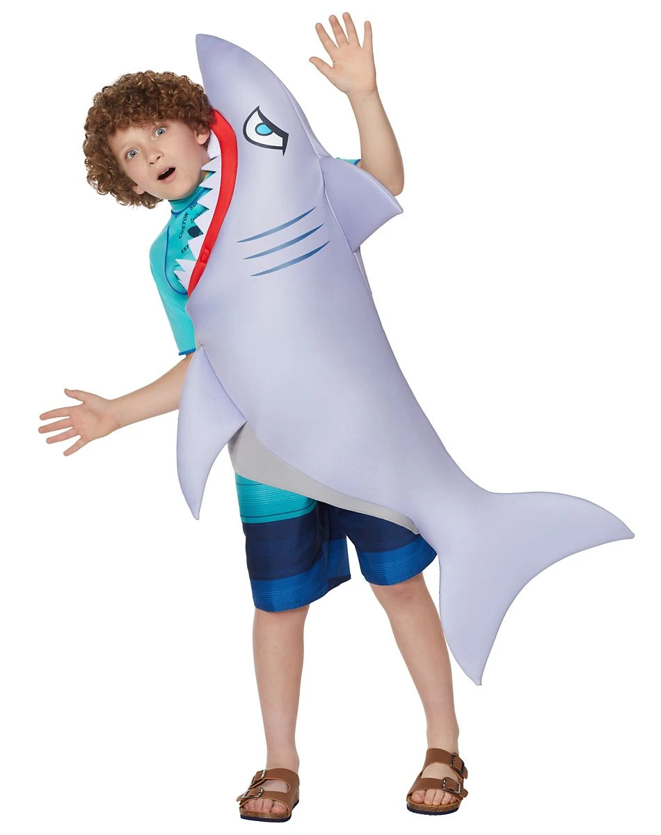 Spirit Halloween Kids 3D Shark Bite Costume 1 Spirit Halloween Kids 3D Shark Bite Costume