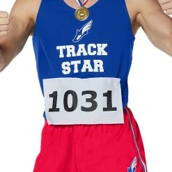 Spirit Halloween Adult Old School Track Suit -Cheap Trick Or Treat Hub Store 01457670 c