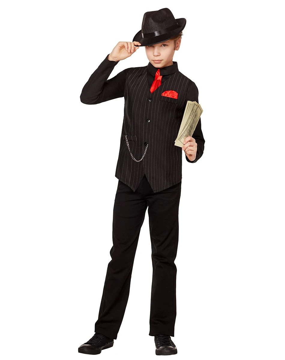 Spirit Halloween Kids Gangster Costume Kit 1 Spirit Halloween Kids Gangster Costume Kit