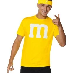 Spirit Halloween Adult Yellow M&M’S Costume Kit