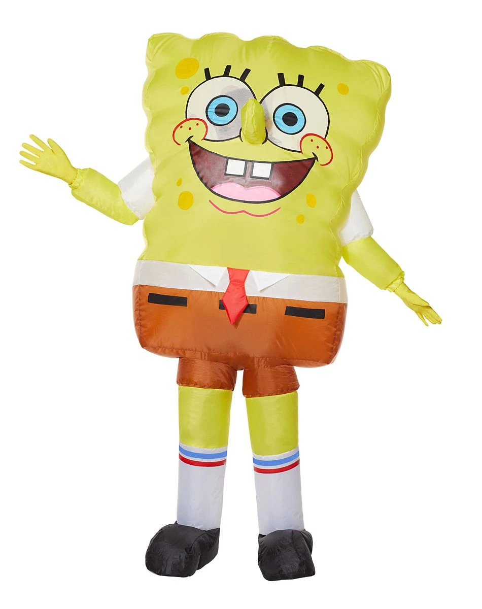 Spirit Halloween Adult SpongeBob SquarePants Inflatable Costume - Nickelodeon 1 Spirit Halloween Adult SpongeBob SquarePants Inflatable Costume - Nickelodeon