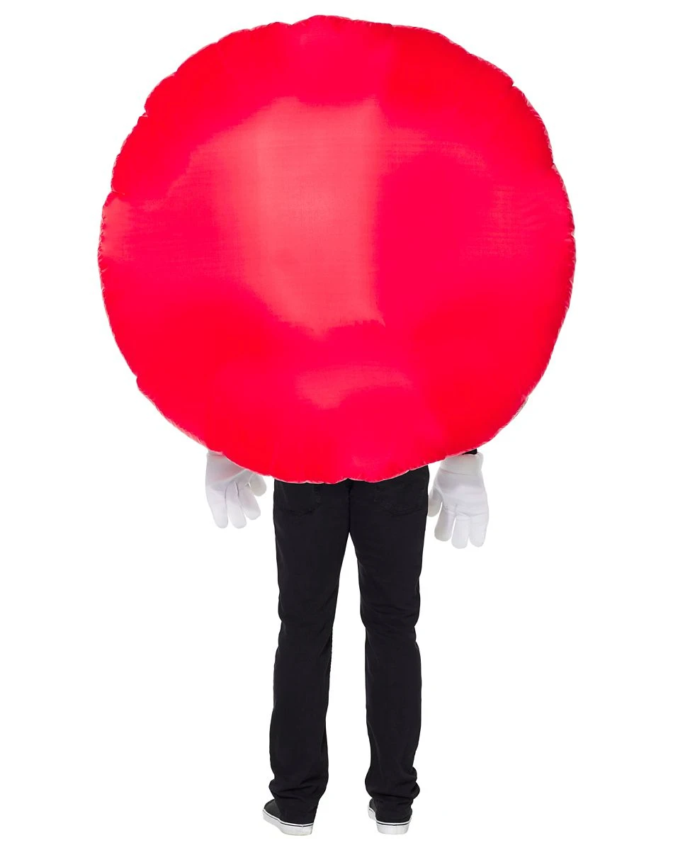 Spirit Halloween Adult Red M&M'S Inflatable Costume 2 Spirit Halloween Adult Red M&M'S Inflatable Costume - Image 2