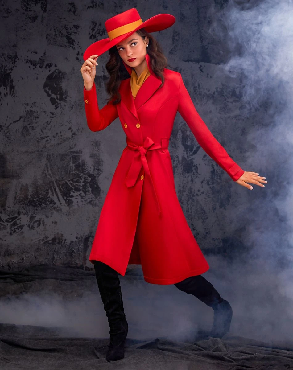 Spirit Halloween Adult Carmen Sandiego Costume 1 Spirit Halloween Adult Carmen Sandiego Costume