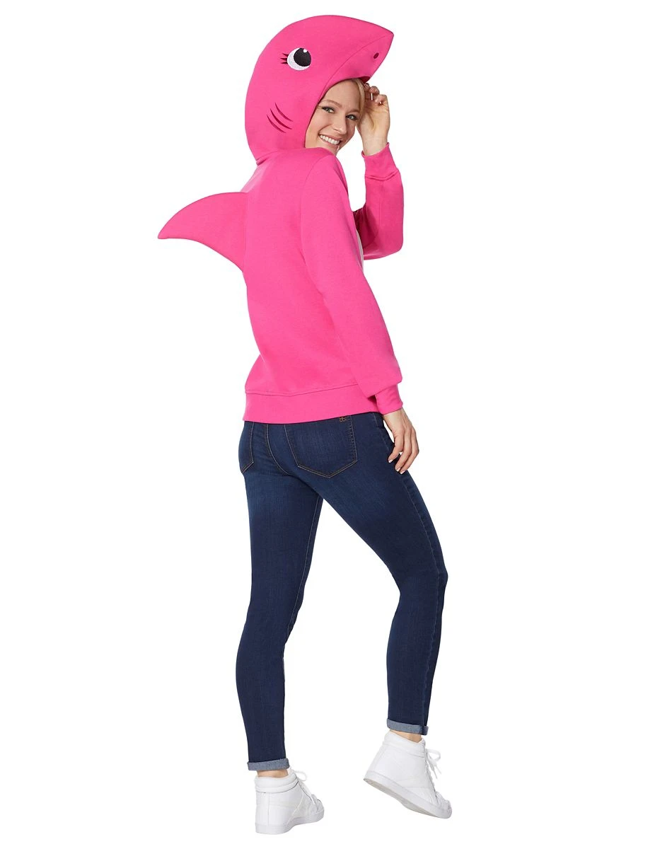 Spirit Halloween Adult Mommy Shark Costume Hoodie - Baby Shark 2 Spirit Halloween Adult Mommy Shark Costume Hoodie - Baby Shark - Image 2