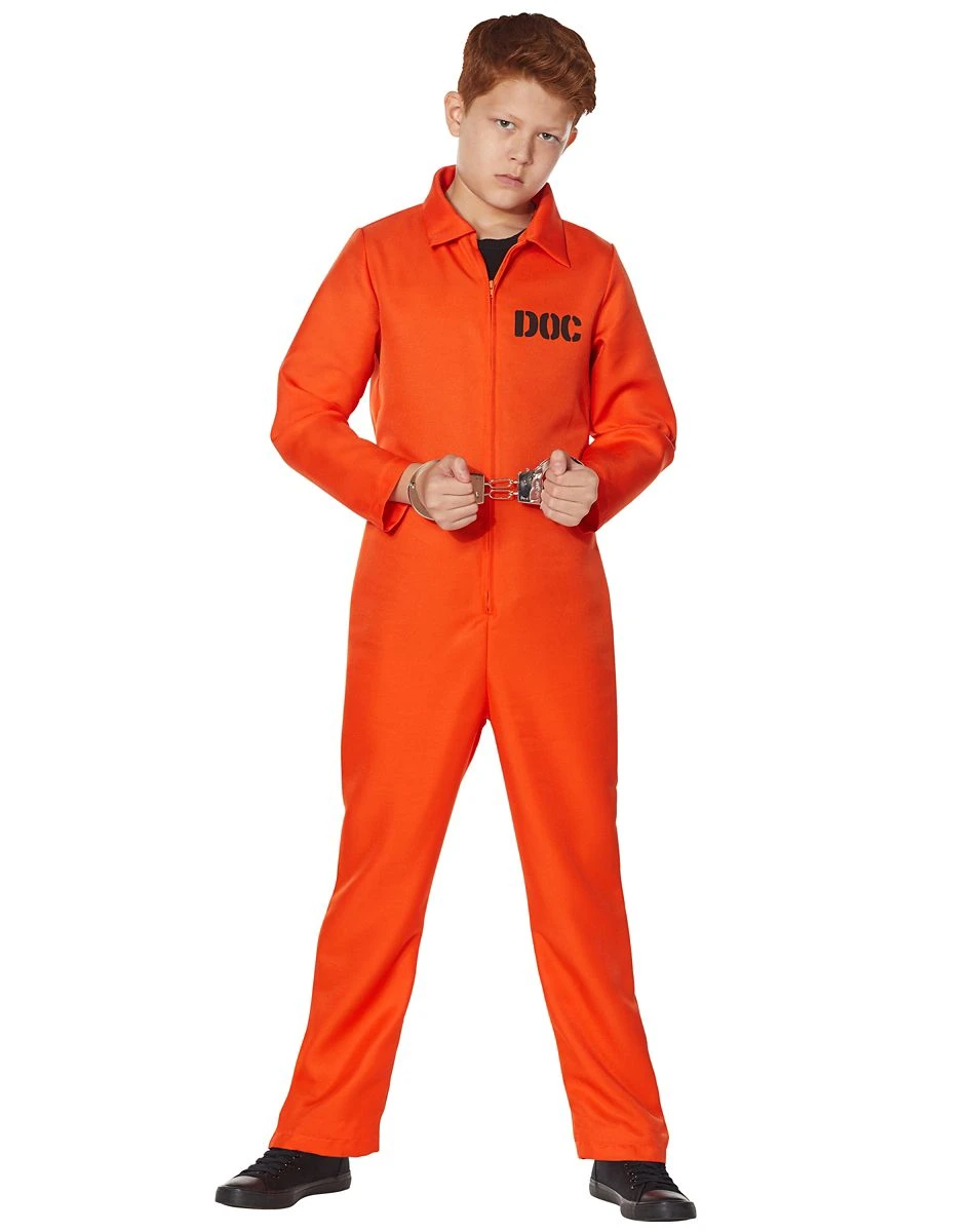 Spirit Halloween Kids Escaped Convict Costume 2 Spirit Halloween Kids Escaped Convict Costume - Image 2