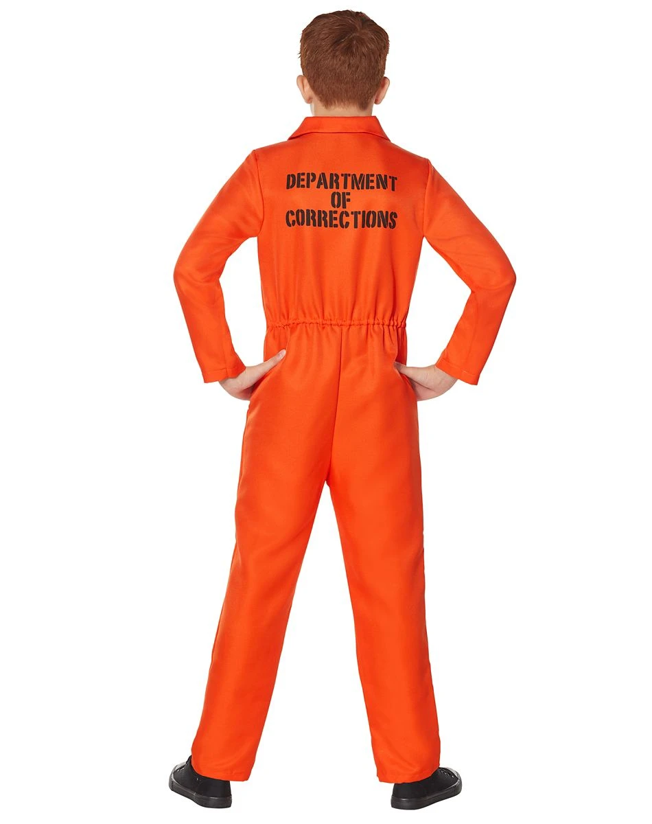 Spirit Halloween Kids Escaped Convict Costume 3 Spirit Halloween Kids Escaped Convict Costume - Image 3