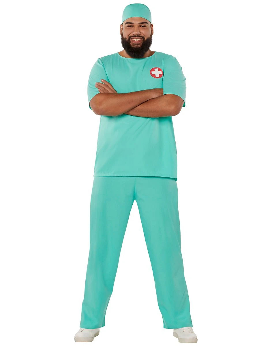 Spirit Halloween Adult ER Surgeon Plus Size Costume 1 Spirit Halloween Adult ER Surgeon Plus Size Costume