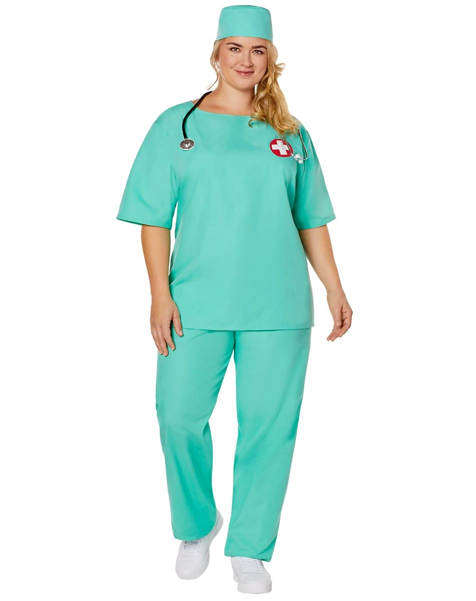 Spirit Halloween Adult ER Surgeon Plus Size Costume 4 Spirit Halloween Adult ER Surgeon Plus Size Costume - Image 4