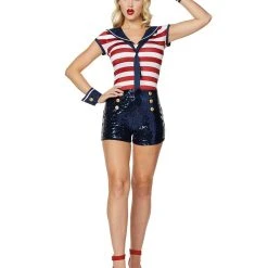 Spirit Halloween Adult Sailor Romper Costume