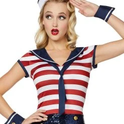 Spirit Halloween Adult Sailor Romper Costume 5 Spirit Halloween Adult Sailor Romper Costume -Cheap Trick Or Treat Hub Store 01464627 c