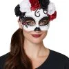 Spirit Halloween Day of the Dead Rose Half Mask